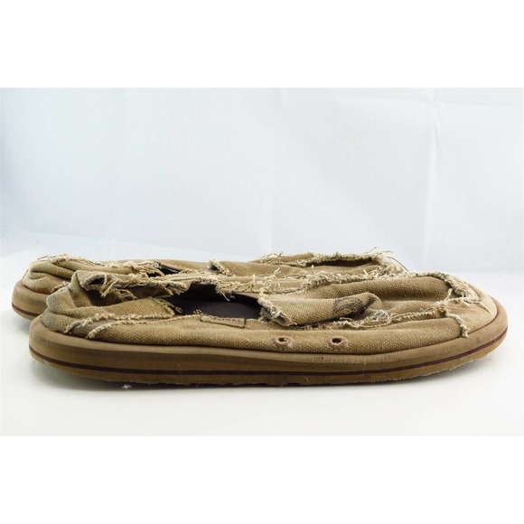 Skechers Shoes Sz 9 M Round‎ Toe Brown Loafers Fabric Men - Picture 4 of 7